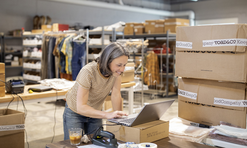 Stock Room at Toad&Co. Photo Credit: Maine the Way