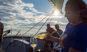 Wine Wise Wine Sail; Photo Credit: Lauren Peters at Visit Portland