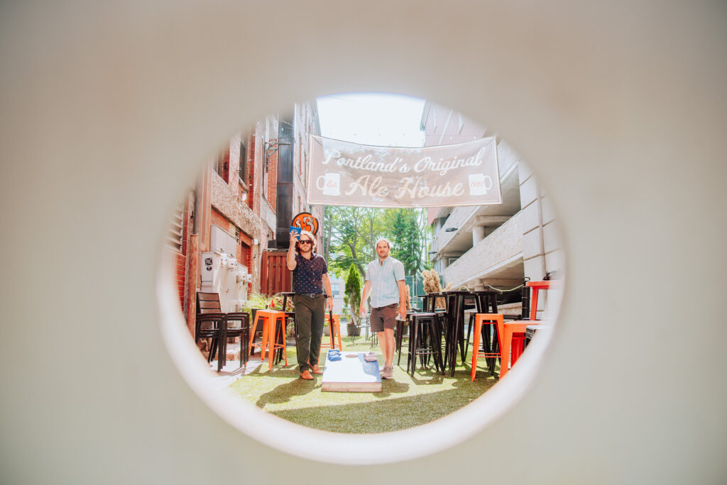 Fat Tire Cornhole; Photo courtesy of $3 Deweys
