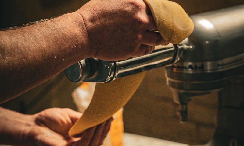 Homemade Pasta at Roma. Photo Credit: Northern Attitude Creative