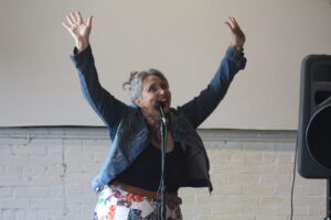 Comic Performing at Portland Maine Comedy Festival. Photo Credit: PMCF
