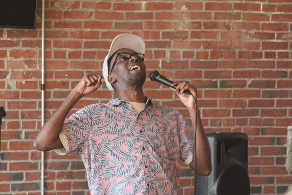 Comic Performing at Portland Maine Comedy Festival. Photo Credit: PMCF