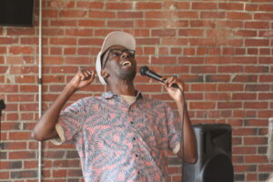 Comic Performing at Portland Maine Comedy Festival. Photo Credit: PMCF