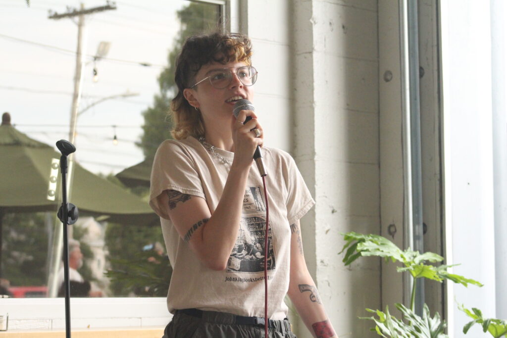 Comic Performing at Portland Maine Comedy Festival. Photo Credit: PMCF