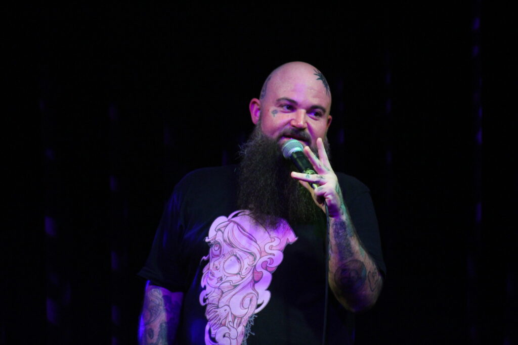 Comic Performing at Portland Maine Comedy Festival. Photo Credit: PMCF