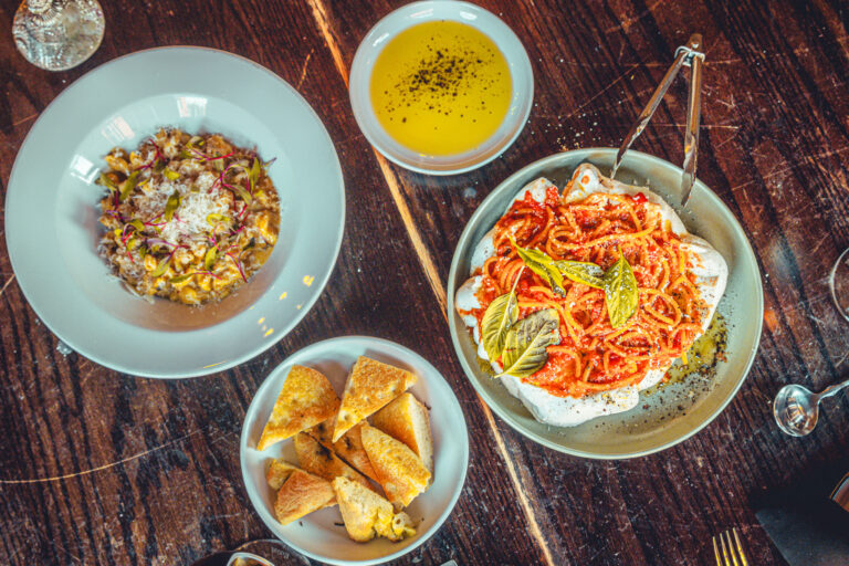 Dining at Roma. Photo Credit: Northern Attitude Creative