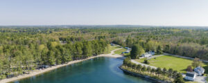 Lake in neighborhood and forest ; Photo credit: Capshore Photography