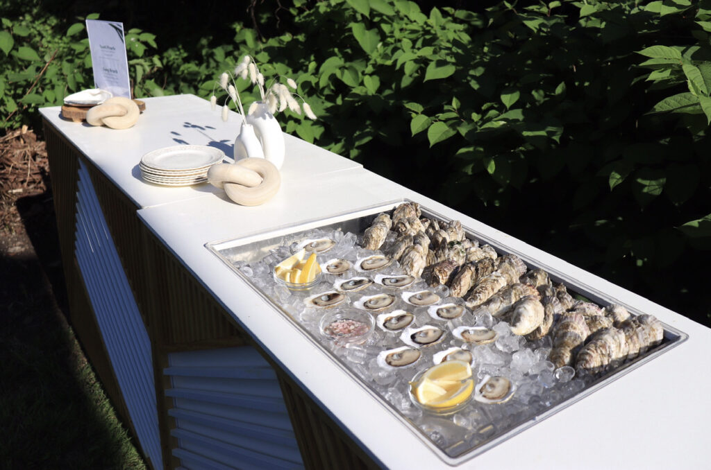 Custom Raw Bar. Photo Credit: The Briny Babe, LLC