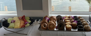 Breakfast and bagel spread; Photo Credit: Lauren Peters at Visit Portland