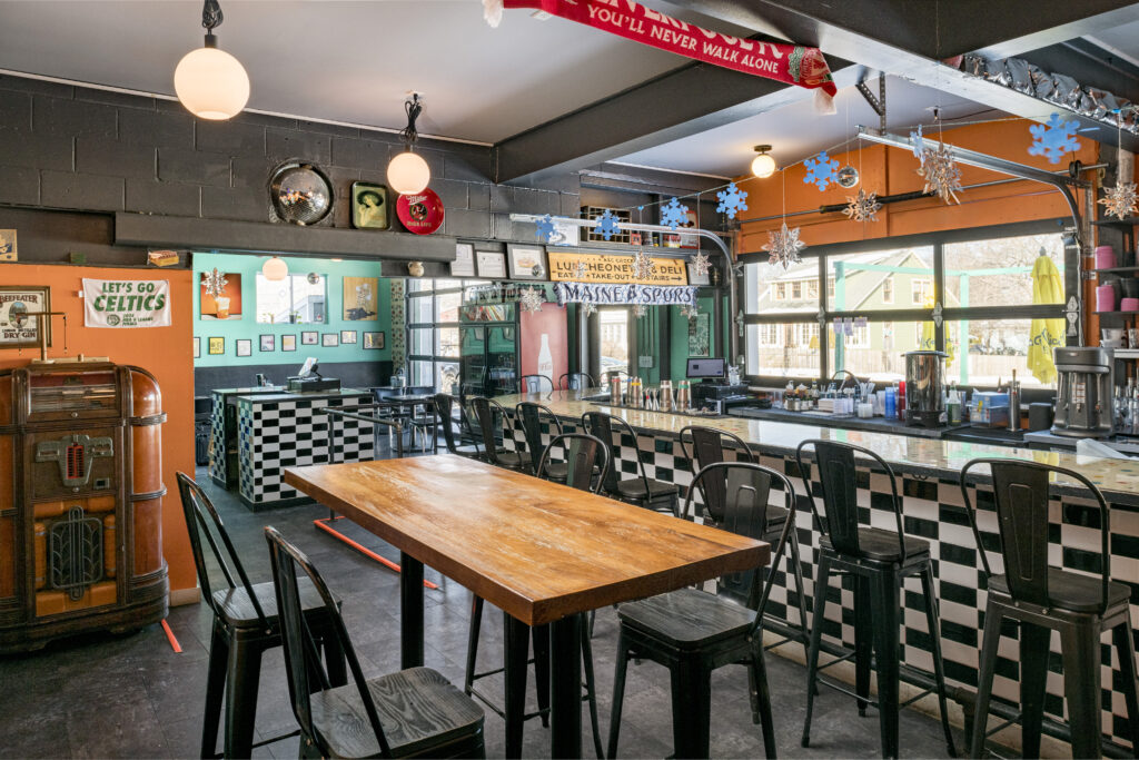 A&C Soda Shop Interior. Photo Credit: Peter G. Morneau Photography