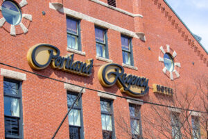 Portland Regency Hotel exterior; Photo Credits: Serena Folding