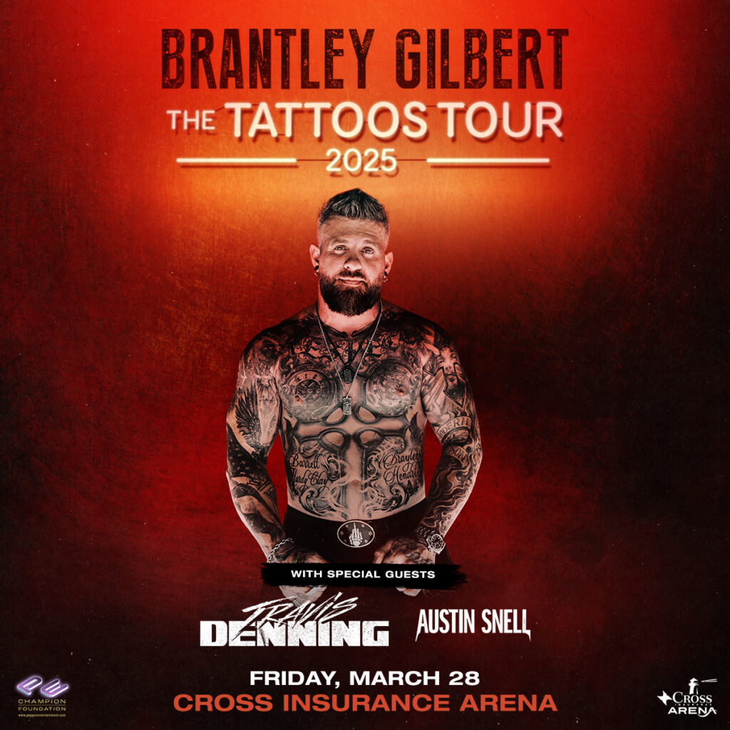 Brantley Gilbert Portland; Photo courtesy of Cross Insurance Arena