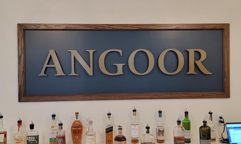 Angoor Sign. Photo Provded by Angoor Wine Bar