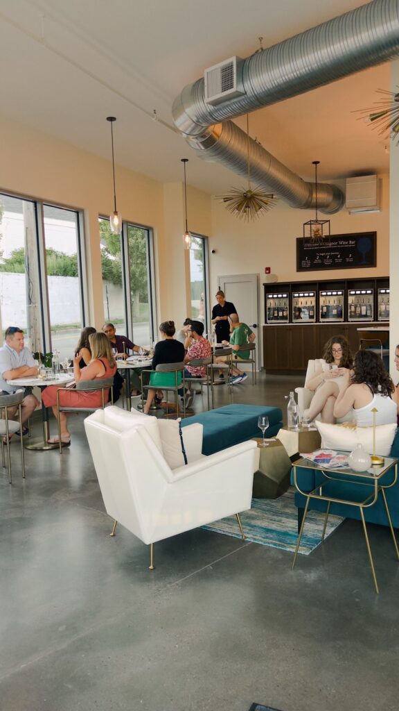 Interior of Wine Bar. Photo Provided by Angoor Wine Bar