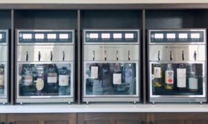 Self Pouring Wine Station. Photo Provided by Angoor Wine Bar