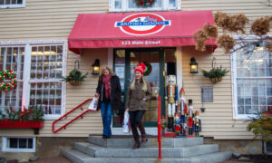 Maine Life shopping filming; Photo Credit: Lauren Peters at Visit Portland