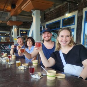 Tour Group Tasting in Kennebunkport. Photo Provided by Maine Day Ventures