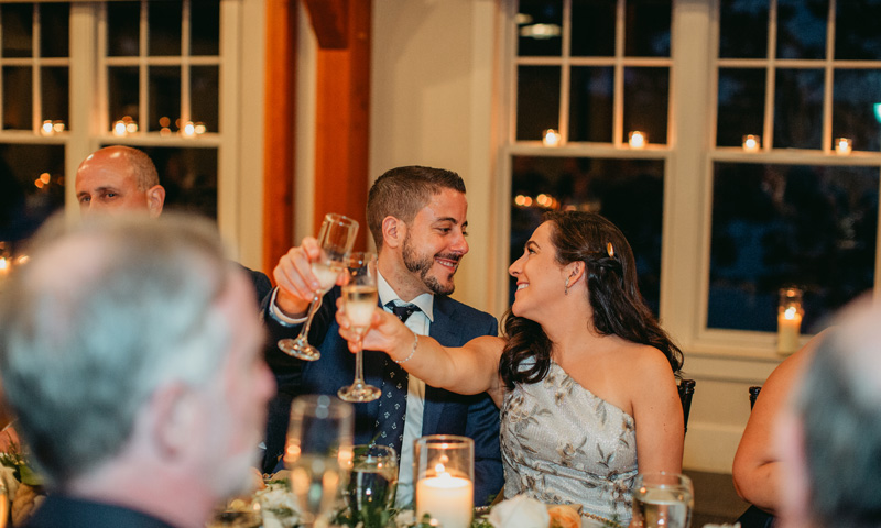 Wedding couple cheers-ing: Photo Credit: Kivalo Wedding couple cheers-ing: Photo Credit: Kivalo