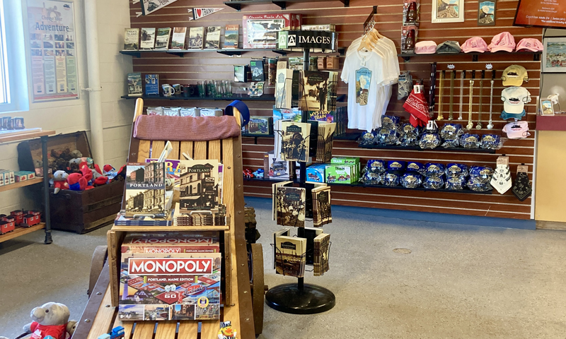 Store interior of Maine Narrow Gauge; Photo Credit: Maine Narrow Gauge