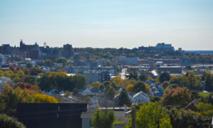 Portland view from Fort Sumner Park; Photo Credit: Lauren Witt at Visit Portland