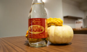 Portland Regency bottled water at Thanksgiving; Photo Credit: Lauren Witt at Visit Portland