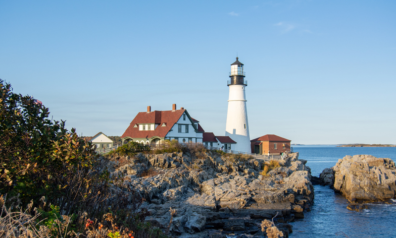 Portland Head Light at fall; Photo Credit: Lauren Witt at Visit Portland Portland Head Light at fall; Photo Credit: Lauren Witt at Visit Portland