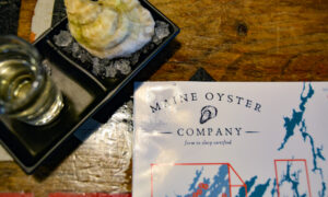 Maine Oyster Co. Oyster shot; Photo Credit: Lauren Witt at Visit Portland