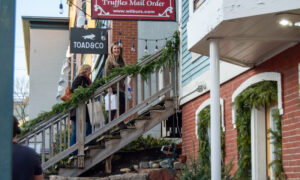 Walking into Wilbur's Chocolate in Freeport; Photo Credit: Lauren Witt at Visit Portland