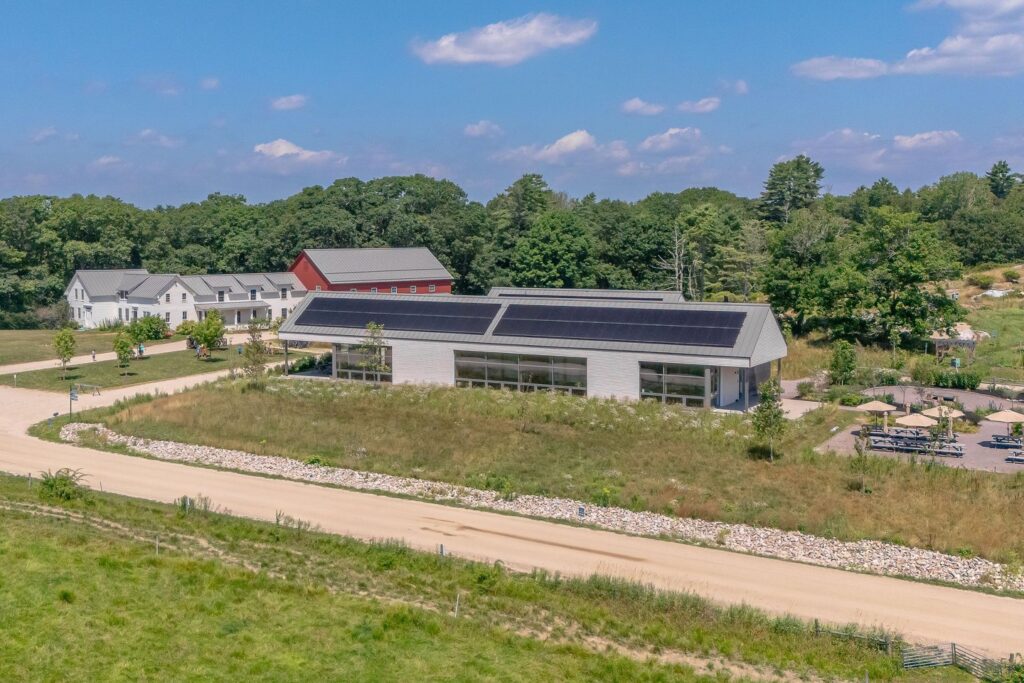 Wolfe's Neck Center Exterior. Photo Credit: Peter G. Morneau Photography