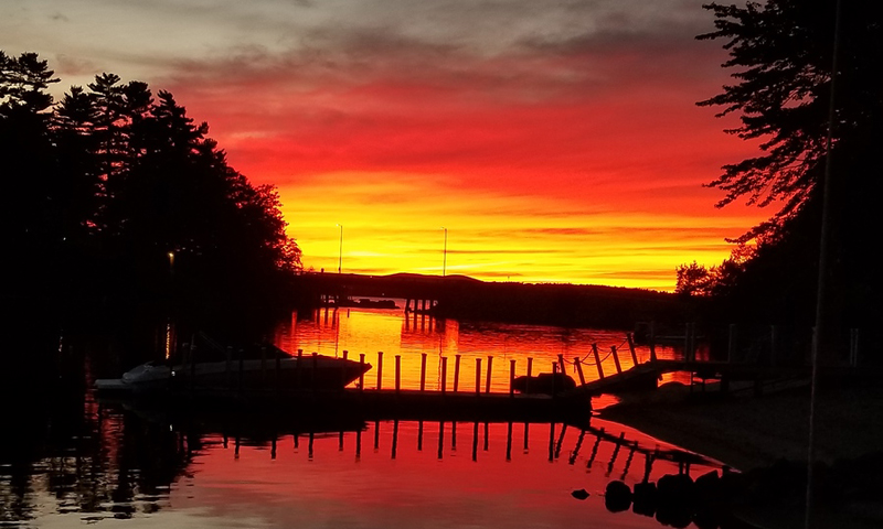 Sunset. Photo Credit: Sebago Lake Cruises