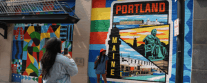 Posing in Portland Art District, Photo Credit: Harleigh Gastman