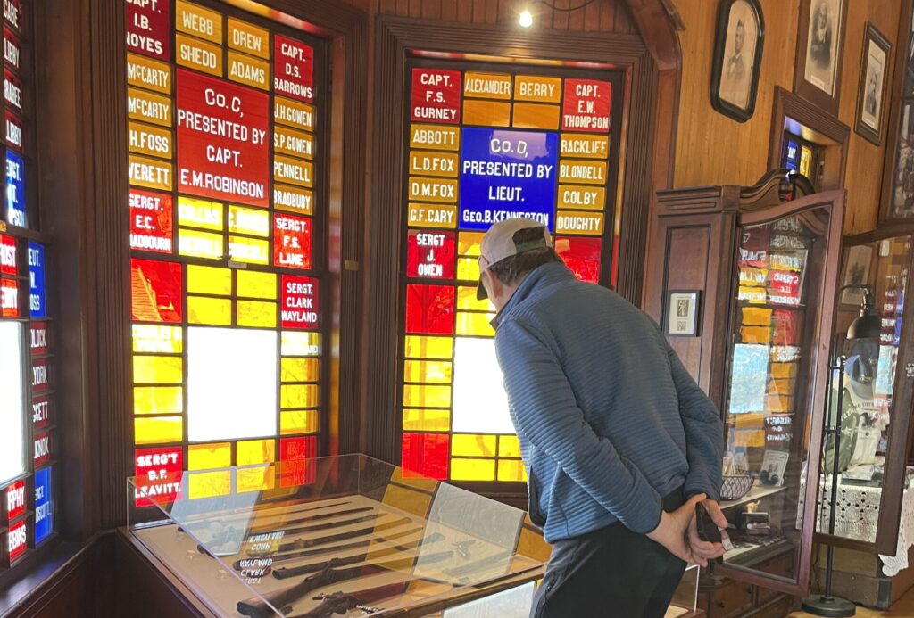 Viewing Exhibit. Photo Credit: Fifth Maine Museum