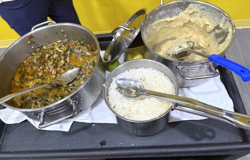 Angolan Cooking Demo. Photo Credit: Kirstie Archambault