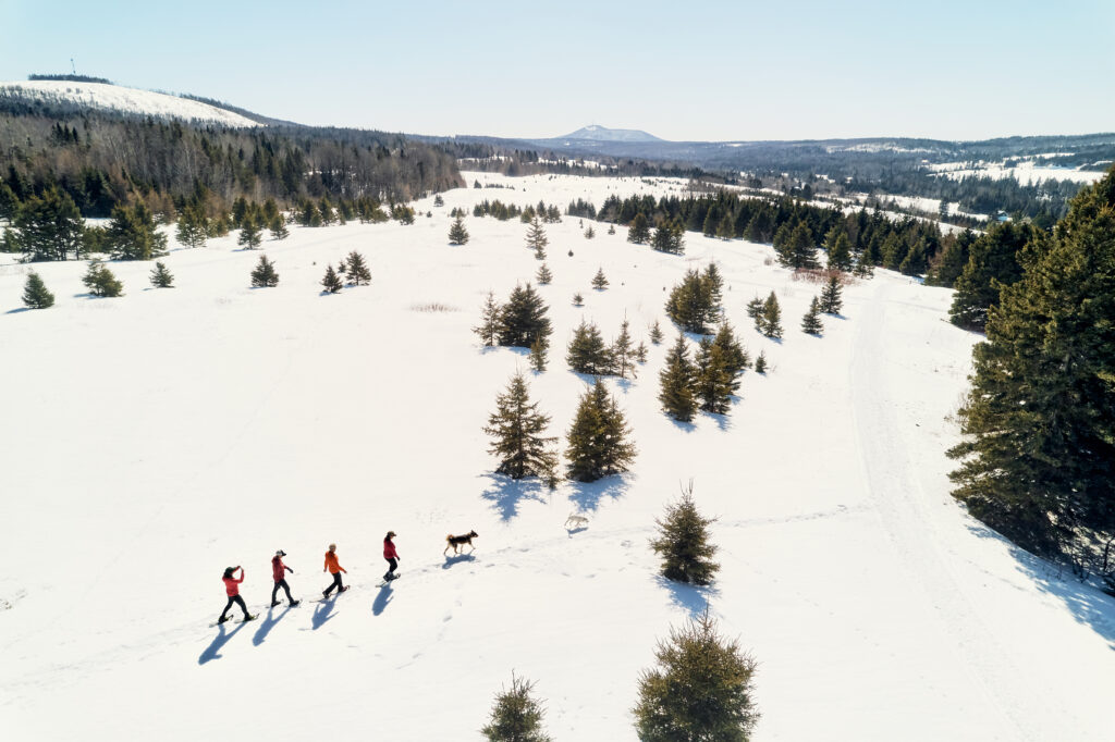 Snowshoeing. Photo Credit: Aroostook County Tourism