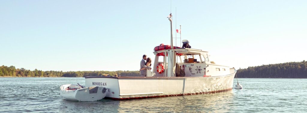 Intimate Island Elopement Bundle - Photo Courtesy of Casco Bay Custom Charters Intimate Island Elopement Bundle - Photo Courtesy of Casco Bay Custom Charters
