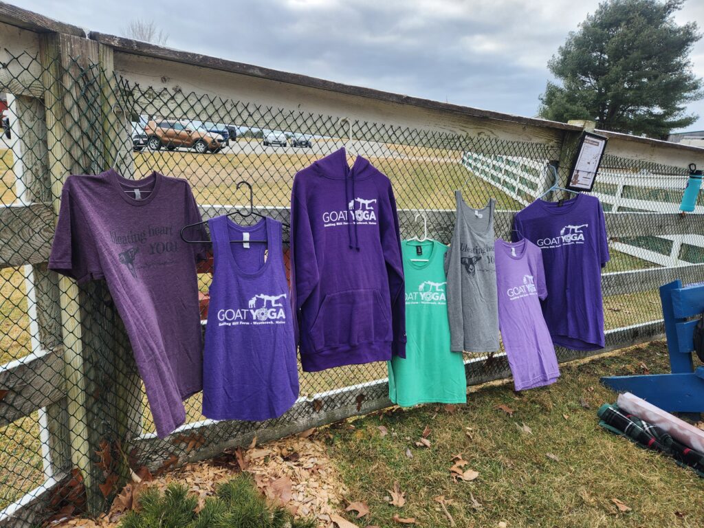 Goat Yoga Shirts on Sale - Photo Credit: Ashley Flowers Yoga