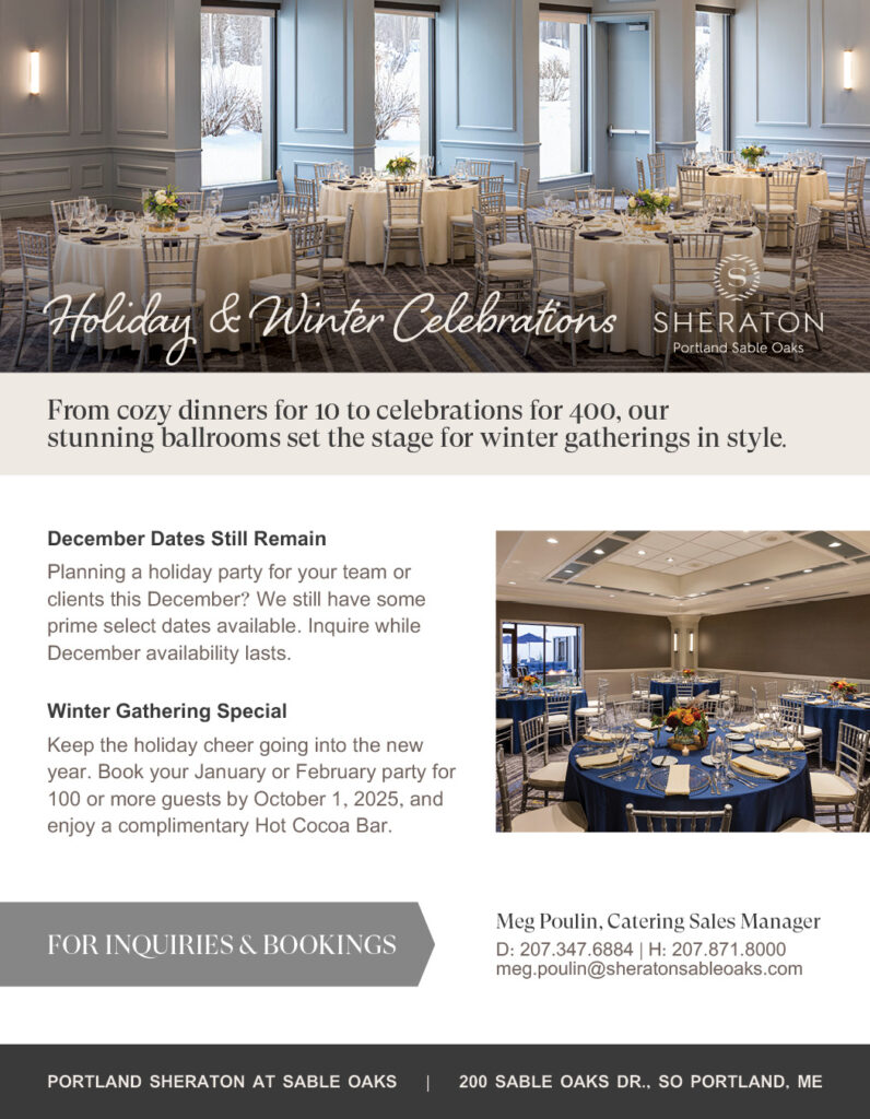 2025 Holiday Promotion - Photo Credit: Portland Sheraton Sable Oaks