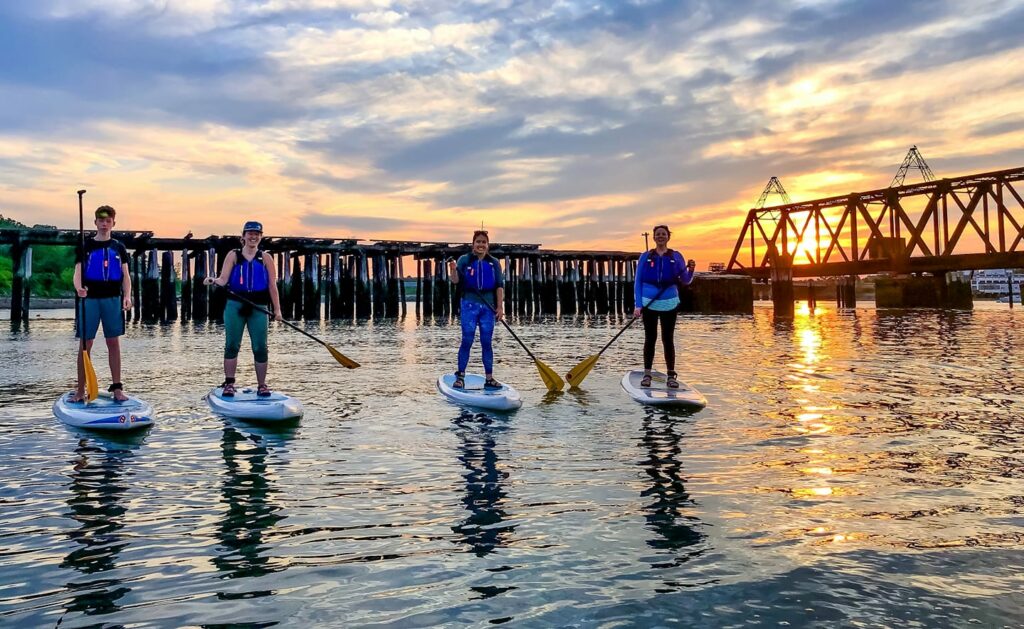 SUP Sunset Tour - Photo Credit: Portland Paddle