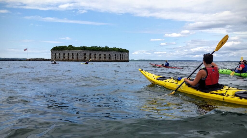 Fort Gorges Sea Kayak tour - Photo Credit: Portland Paddle