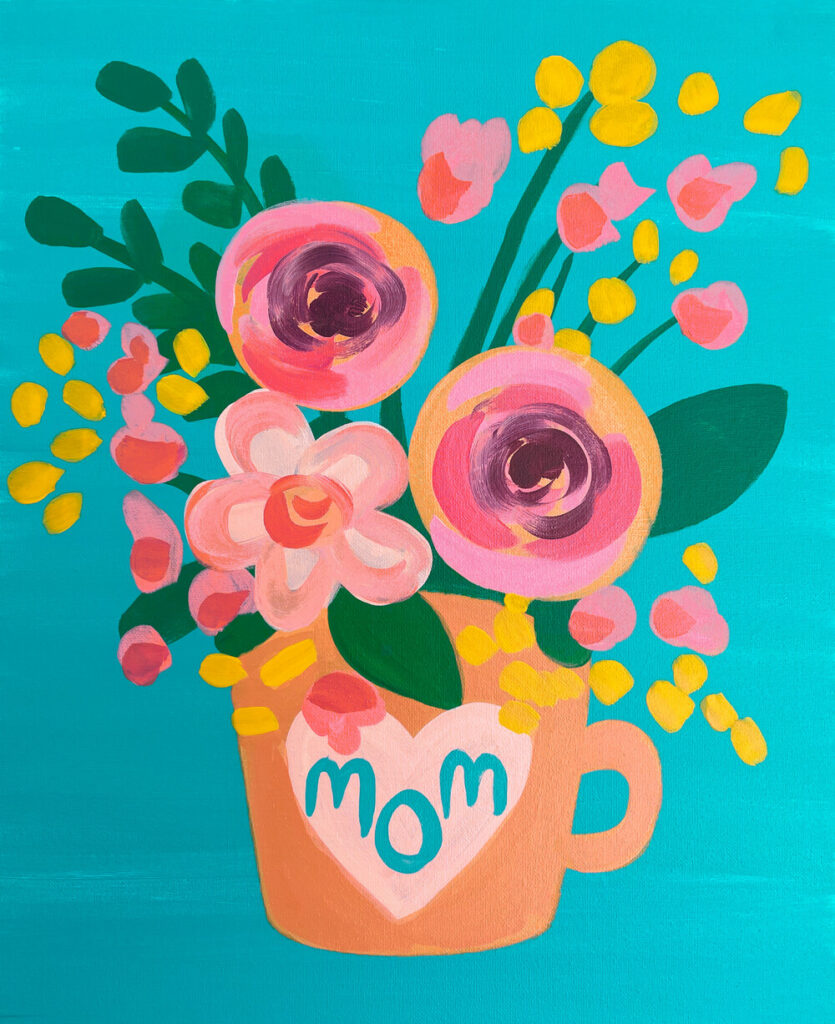 Flowers For Mom - Photo Courtesy of Muse Paintbar