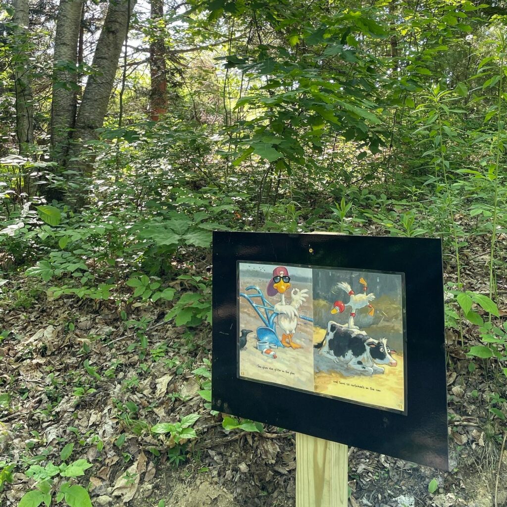 StoryWalk - Photo Courtesy of Pineland Farms