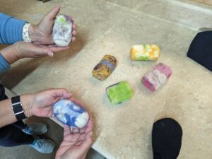 Felted Soap Workshop - Photo Courtesy of Pineland Farms