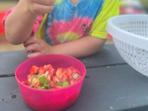 Salsa Making - Photo Courtesy of Pineland Farms