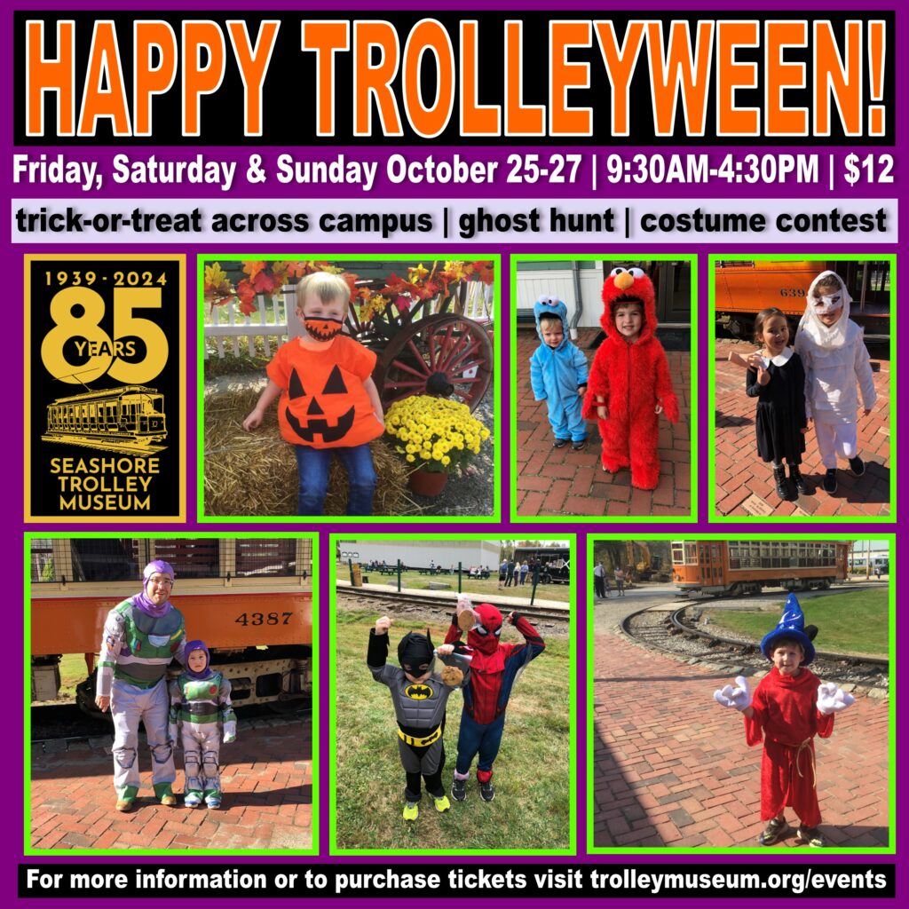 Happy Trolleyween! -Photo Courtesy of Seashore Trolley Museum
