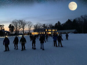 Full Moon Snowshoe Hike - Photo Credit: Pineland Farms